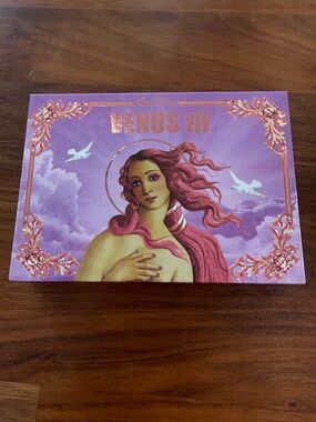 Lime Crime Venus III Palette - Pink and Purple Artwork with Rose Gold Accents